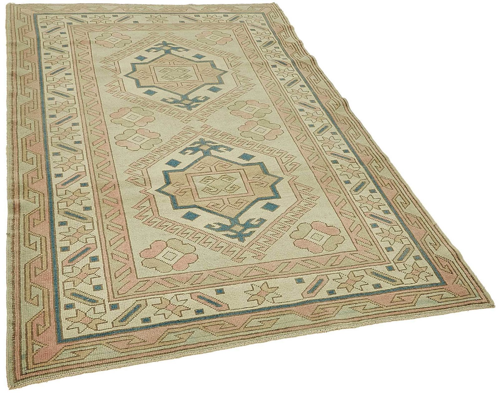 Handmade Turkish Beige Small Oriental Rug 134 Cm X 205 Cm photo furniture