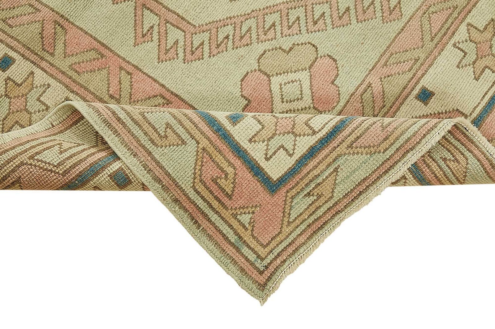 Handmade Turkish Beige Small Oriental Rug 134 Cm X 205 Cm photo vinterior
