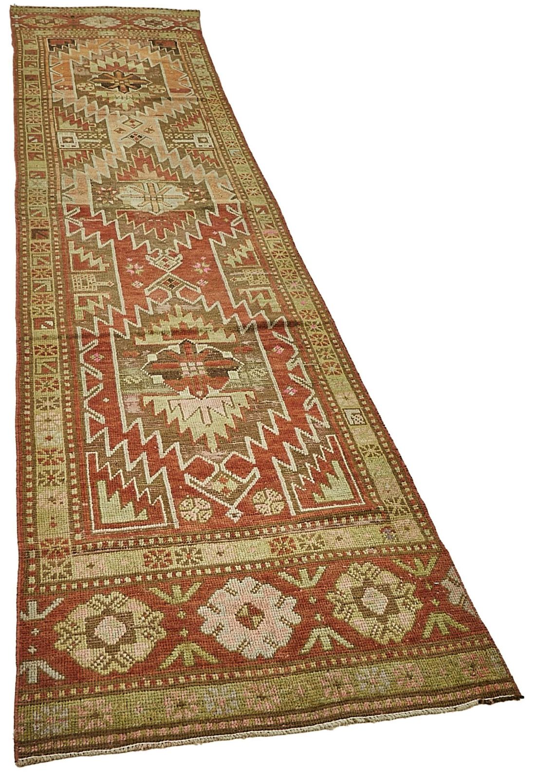 Handmade Turkish Beige Anatolian Runner Rug 75 Cm X 339 Cm photo furniture
