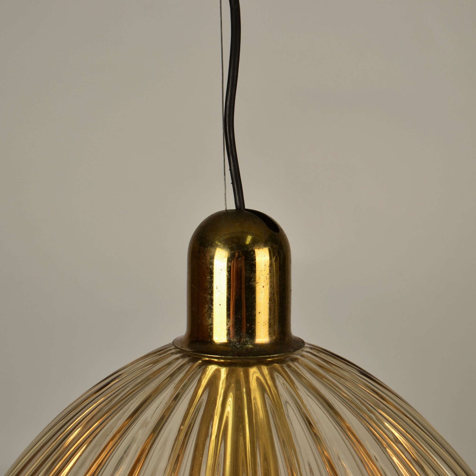 Lighting Large Renato Toso Glass Bell Shape Pendant Murano 1950's photo