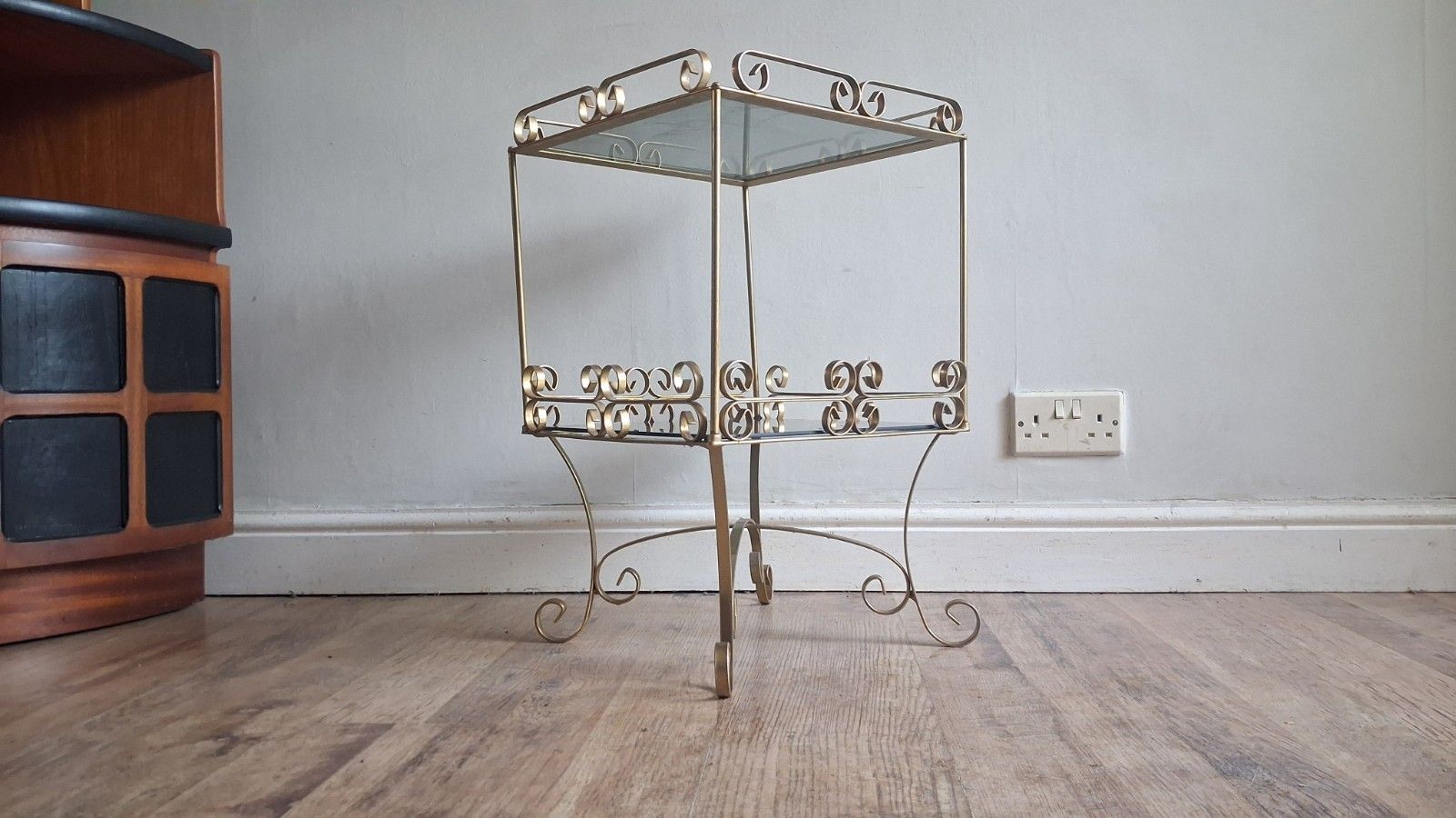 1960's French Mid Century Gilt Wrought Iron Drinks/Cocktail/Side..... Table