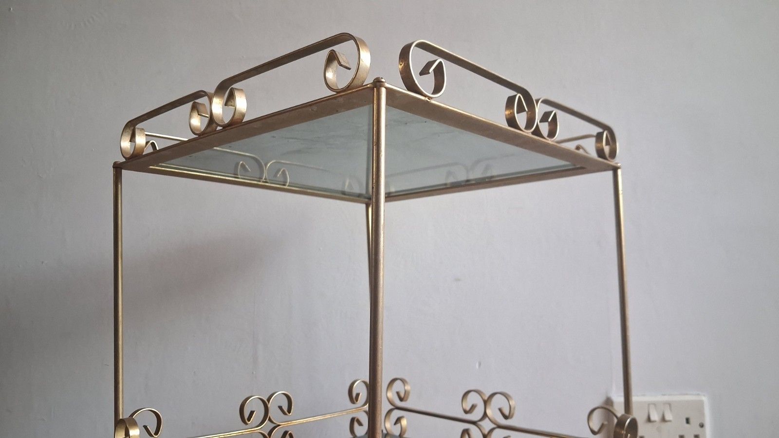 1960's French Mid Century Gilt Wrought Iron Drinks/Cocktail/Side..... Table photo for sale