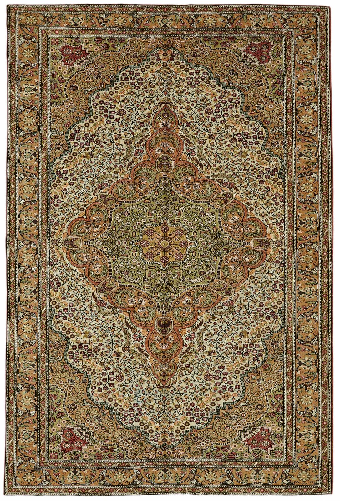 7x10 Hand Knotted Turkish Wool Rug