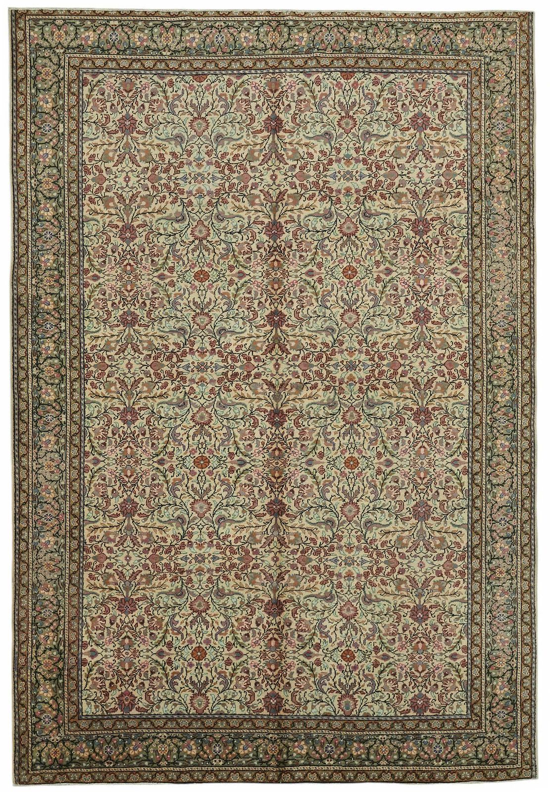 6x9 Hand Knotted Turkish Wool Rug