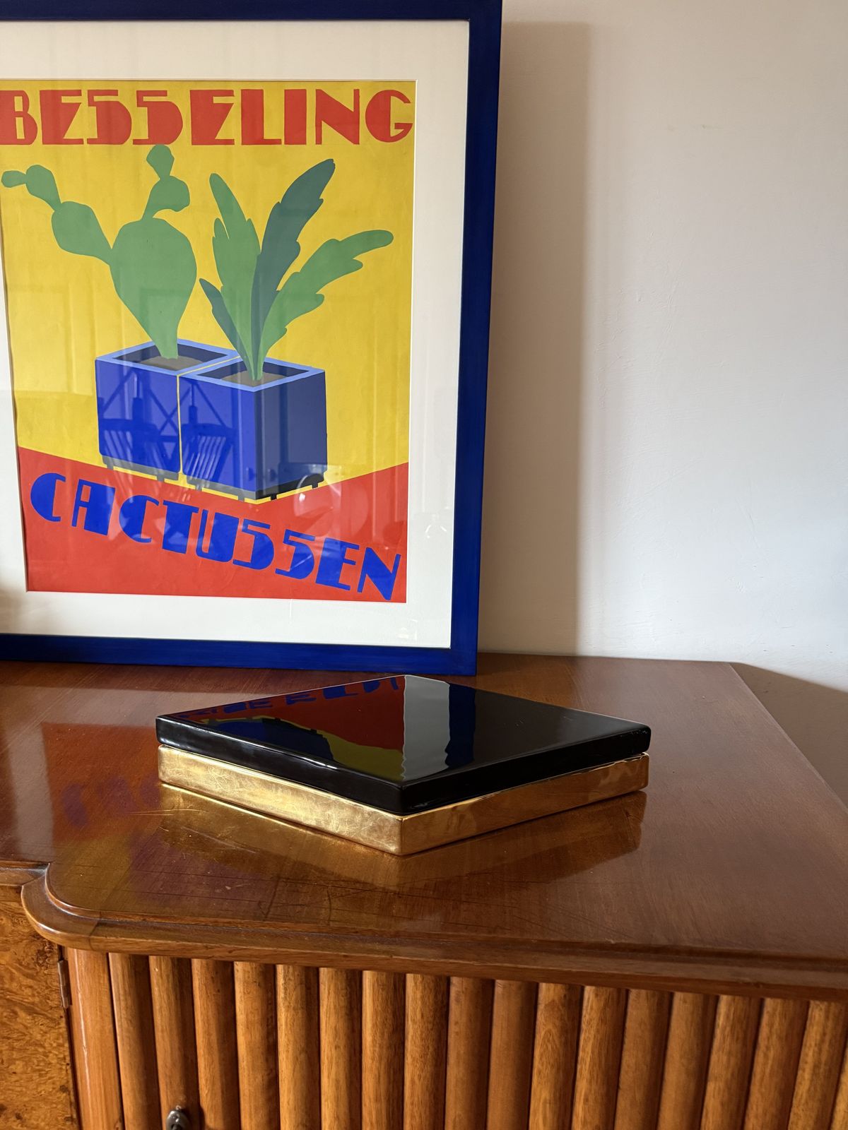 Ferdinando Loffredo, Golden Ceramic Box, Ceramiche Del Ferlaro, Italy 1970s photo Home Decor