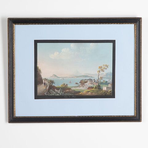 Set Of Four 19th Century Neopolitan Gouache Paintings photo furniture