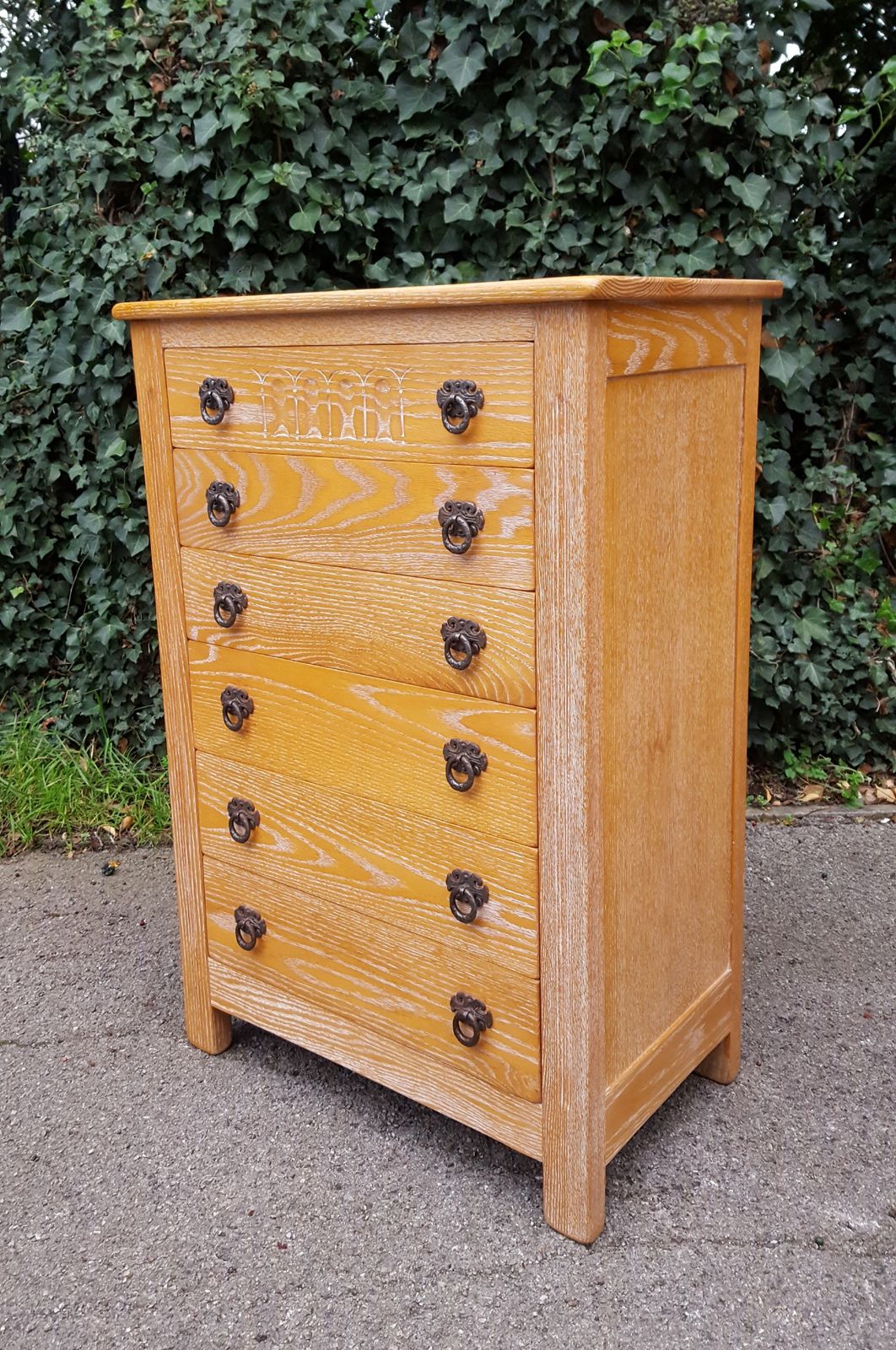 Limed Oak Chest Of Drawers