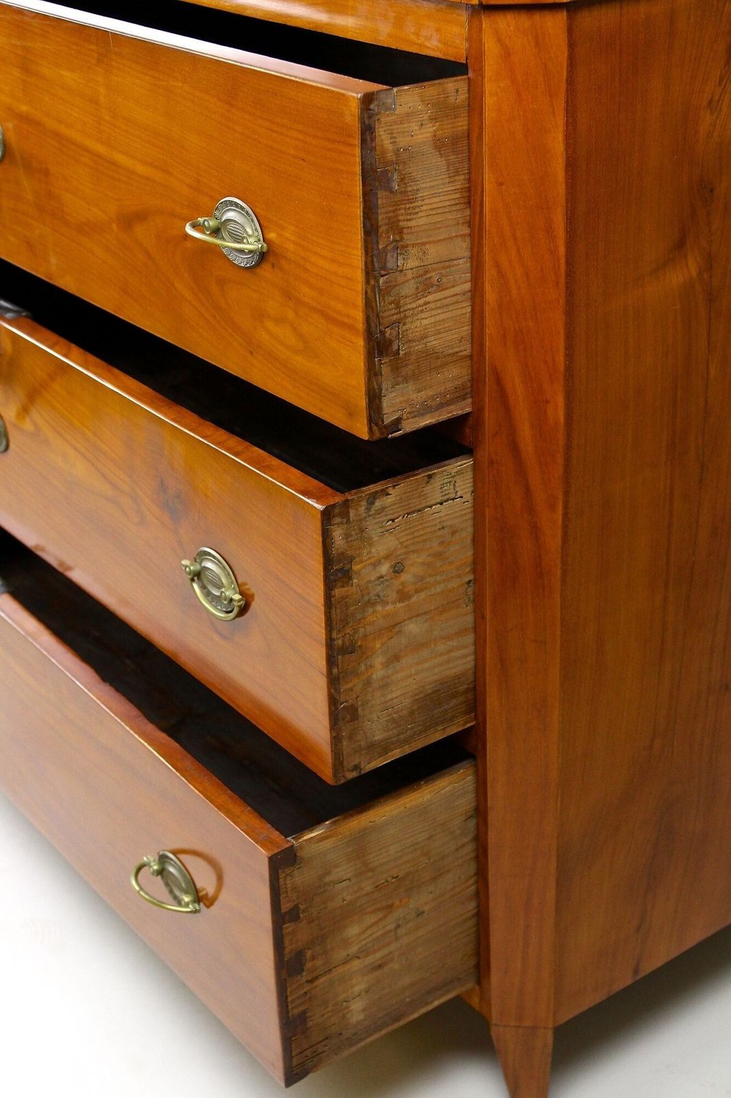 19th Century Biedermeier Chest Of Drawers, Cherrywood, Austria Circa 1830 photo vintage