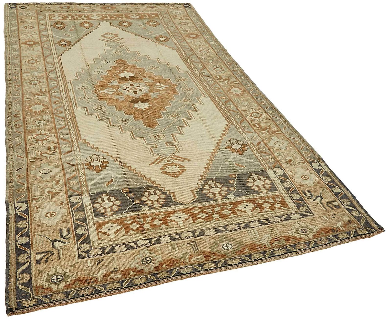 Turkish Beige Handmade Oriental Rug 161 Cm X 300 Cm photo furniture