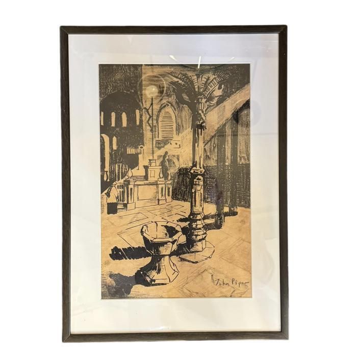 John Piper 1903 1992 Framed Lithograph