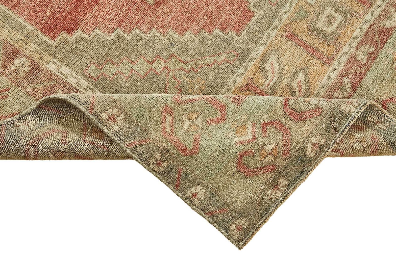 Handmade Turkish Beige Small Oriental Rug 106 Cm X 193 Cm photo vinterior