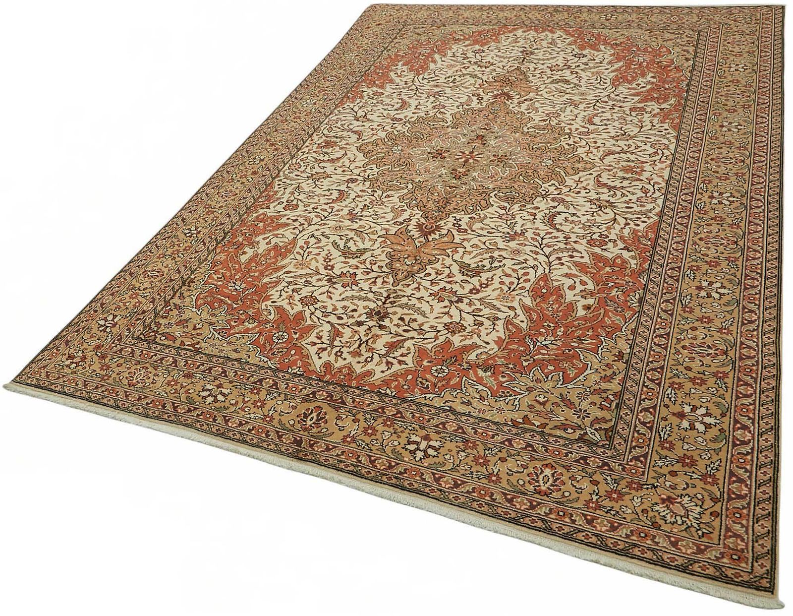 7x9 Hand Knotted Turkish Wool Rug photo for sale