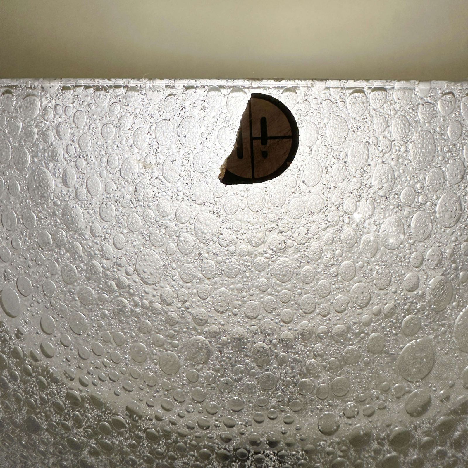photo vinterior Carlo Nason Lt338 Floor Lamp For Mazzega In Pulegoso Glass And Brass, Italy 1967