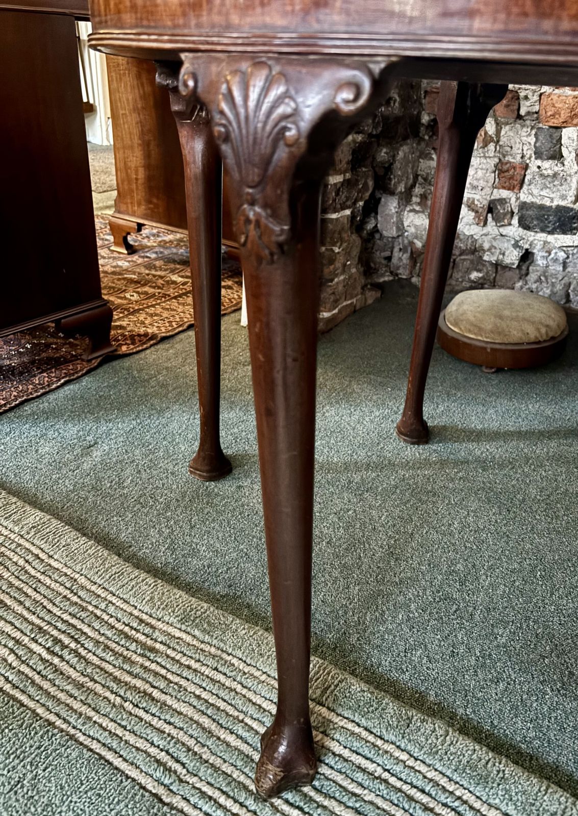 Small George III Mahogany Demi Lune Card Table photo vinterior