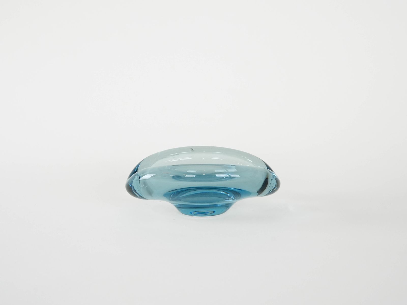Glass Platter, Danish Design, 1960s, Manufacturer: Holmegaard, Designer: Per Lütken photo for sale