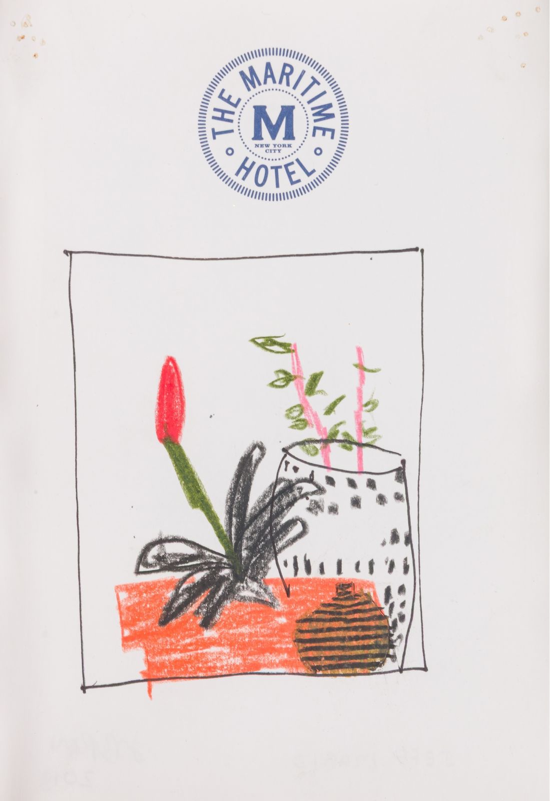 Jonas Wood Untitled (Drawing Of Plant Still Life) photo furniture