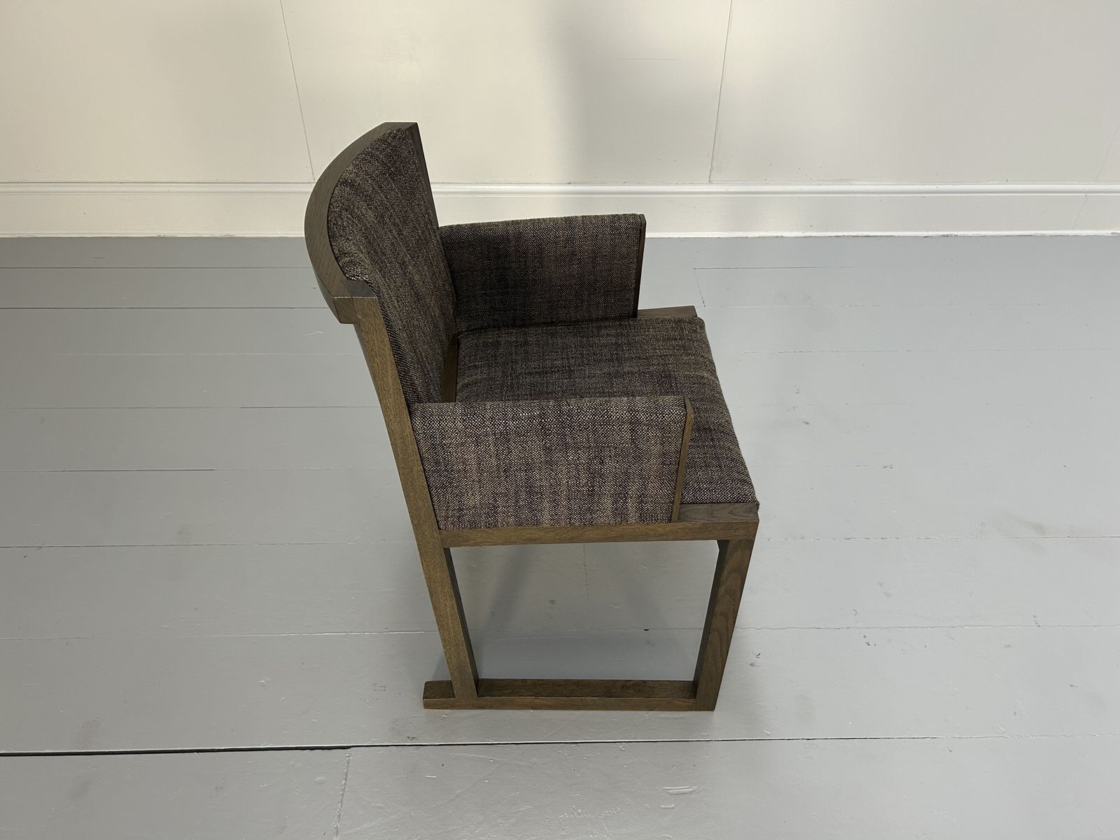 Furniture 4 B&B Italia Maxalto "Musa" Dining Armchairs In Woven Fabric photo