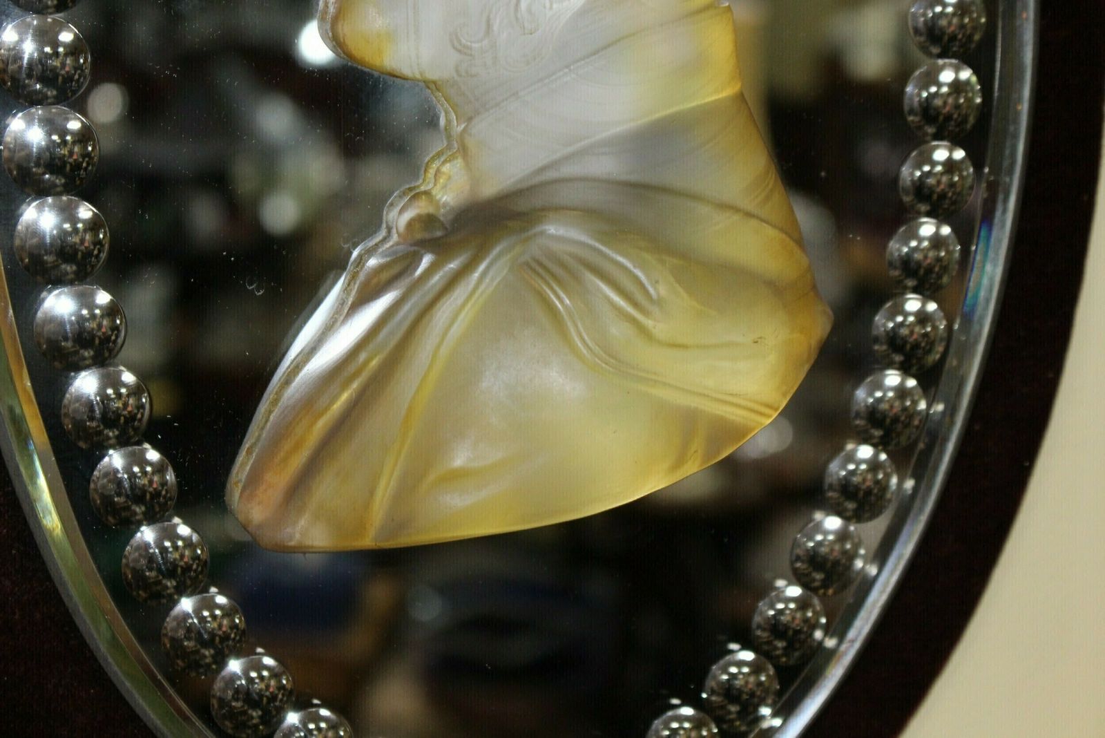 Pair Of Mid 19th C. Victoria & Albert Carved Crystal Mirrored Plaques photo buy