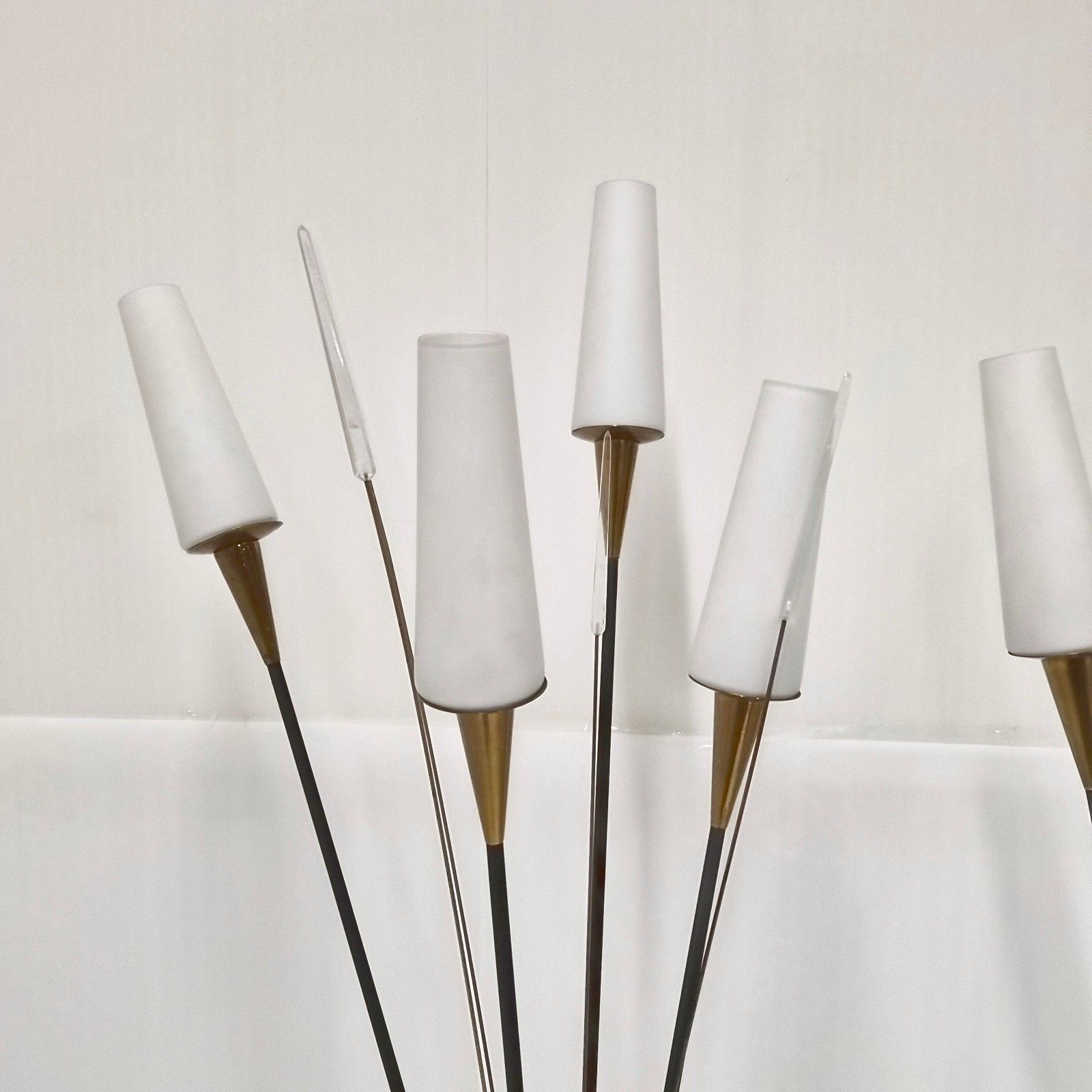 Pair Of Vintage 1950 Maison Lunel Attrubues A Rene Mathieu 50s Floor Lamps photo furniture