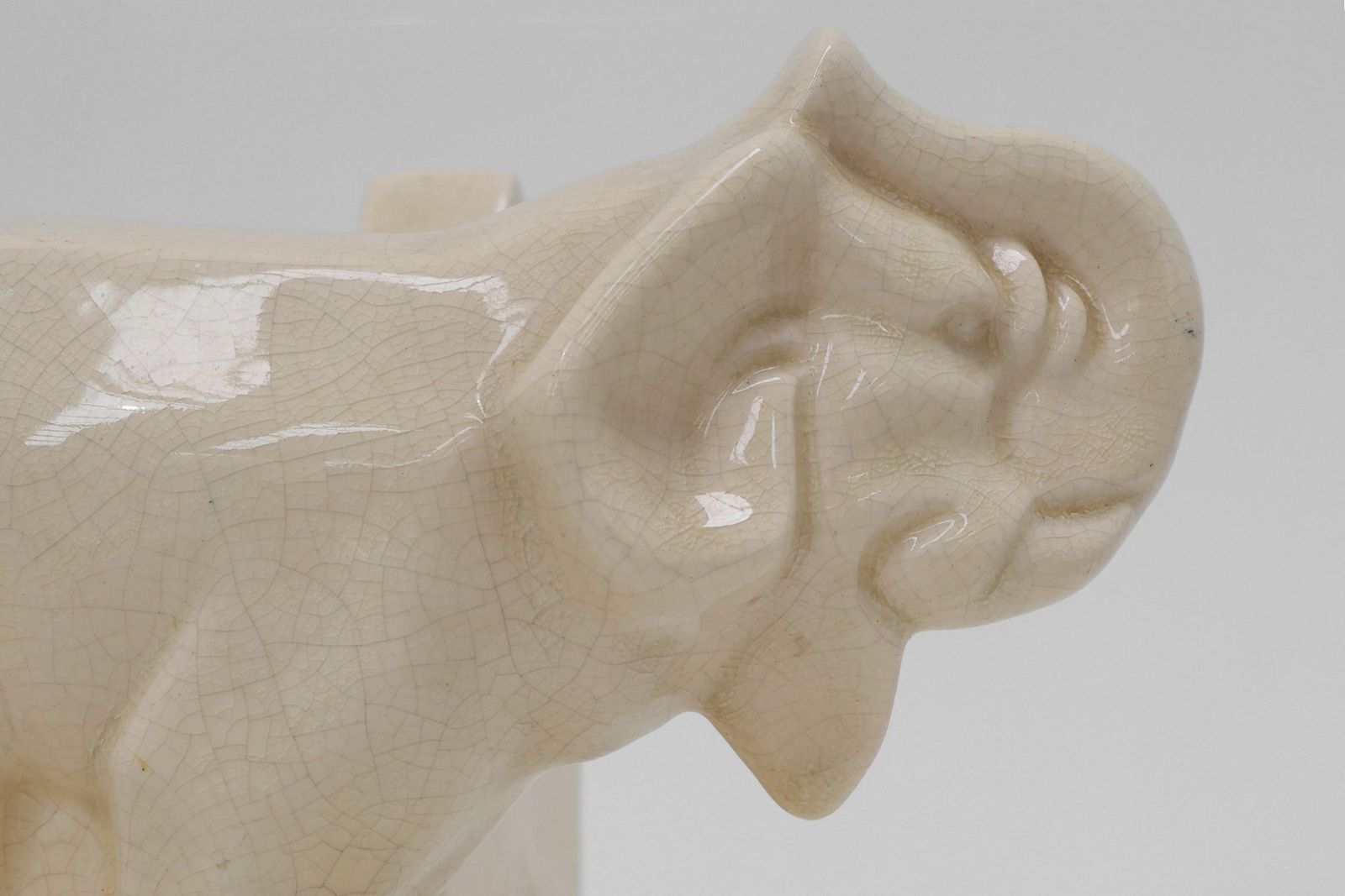 Art Deco French Ceramic Bookends In Elephant Motif, 1930s, Set Of 2 photo buy