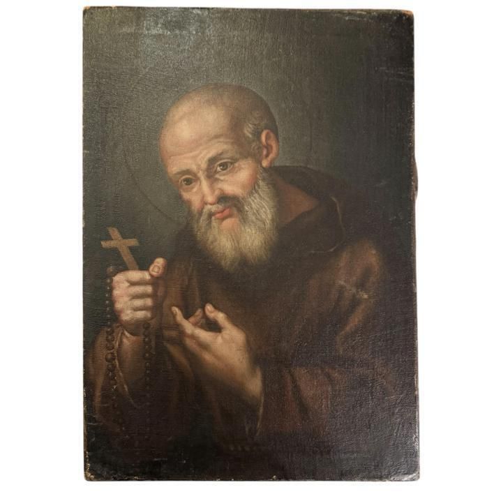 Oil Painting Of An Unknown Saint