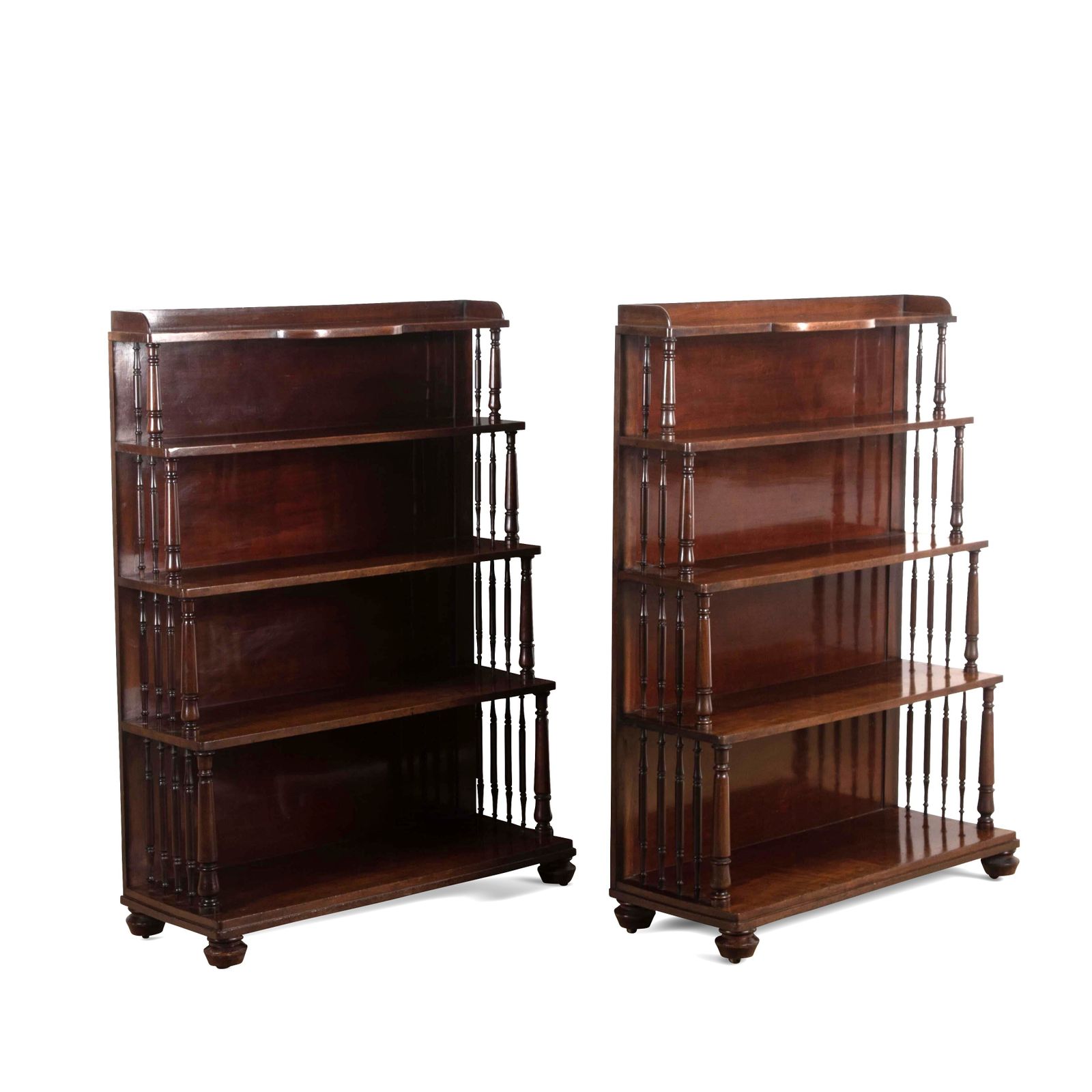 Pair Of 19th Century Regency Mahogany Bookcases photo furniture