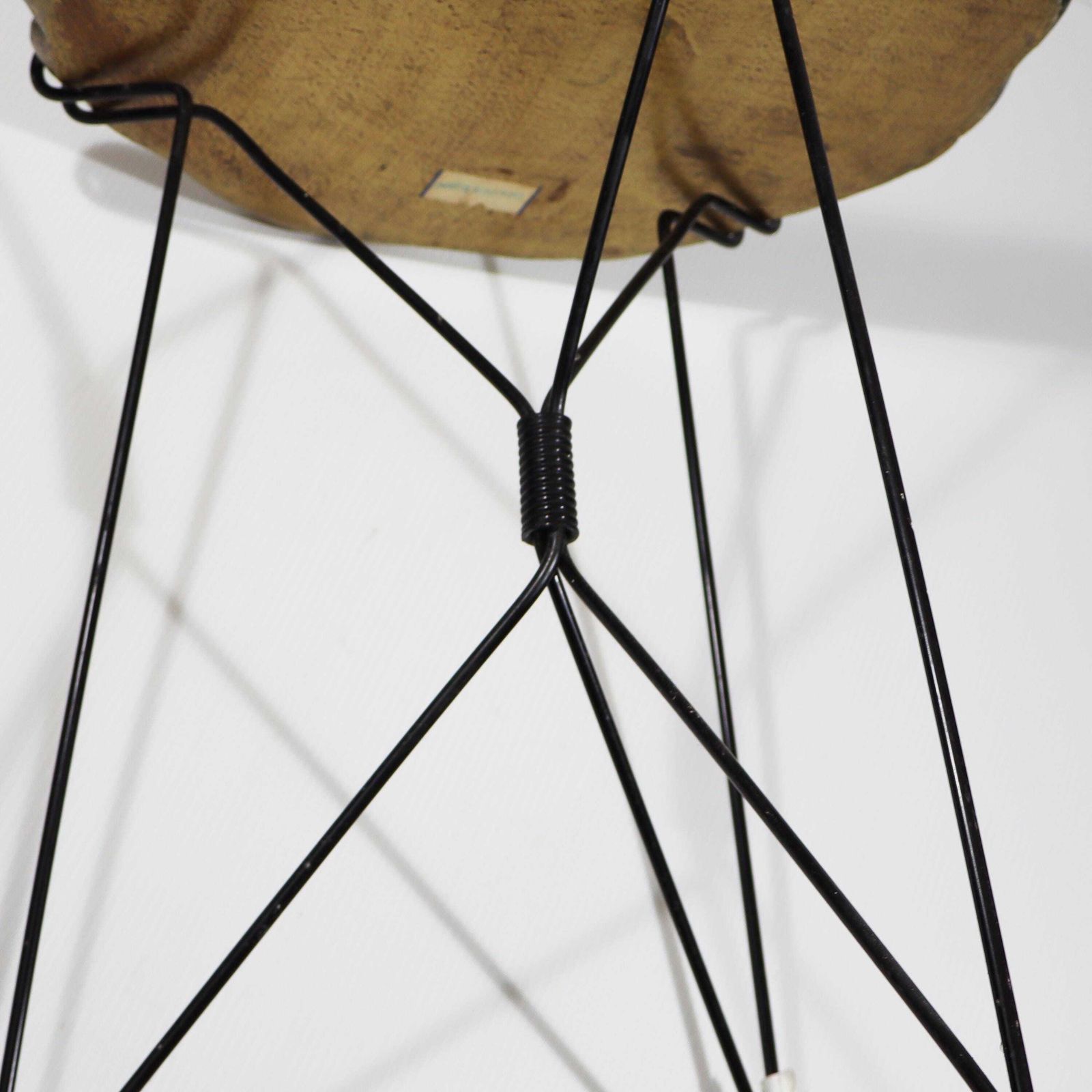 1950s Vintage Tripod Folding Side Table With Florentine Tray photo vintage