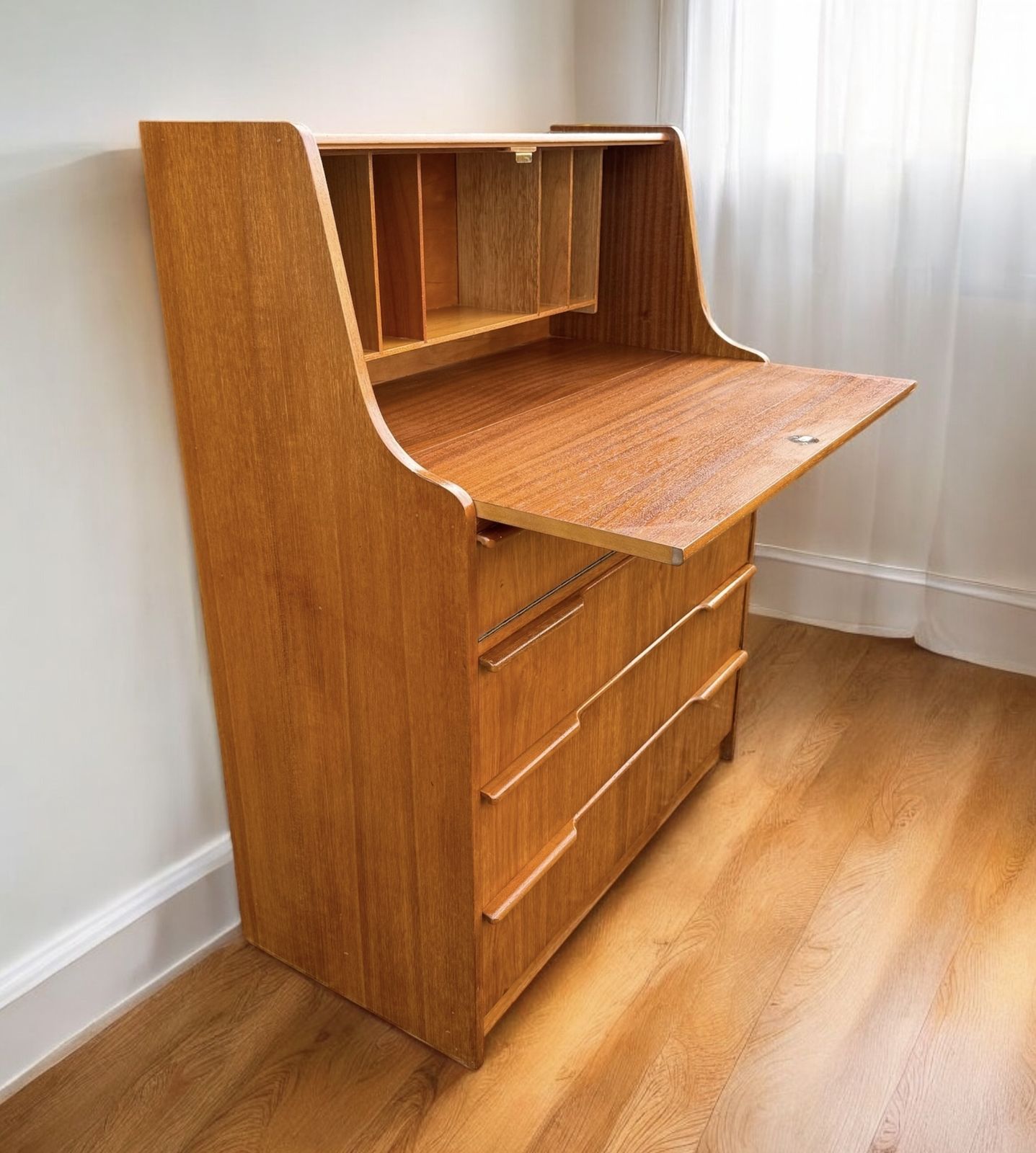 Mid Century Teak Desk, Early 20th Century