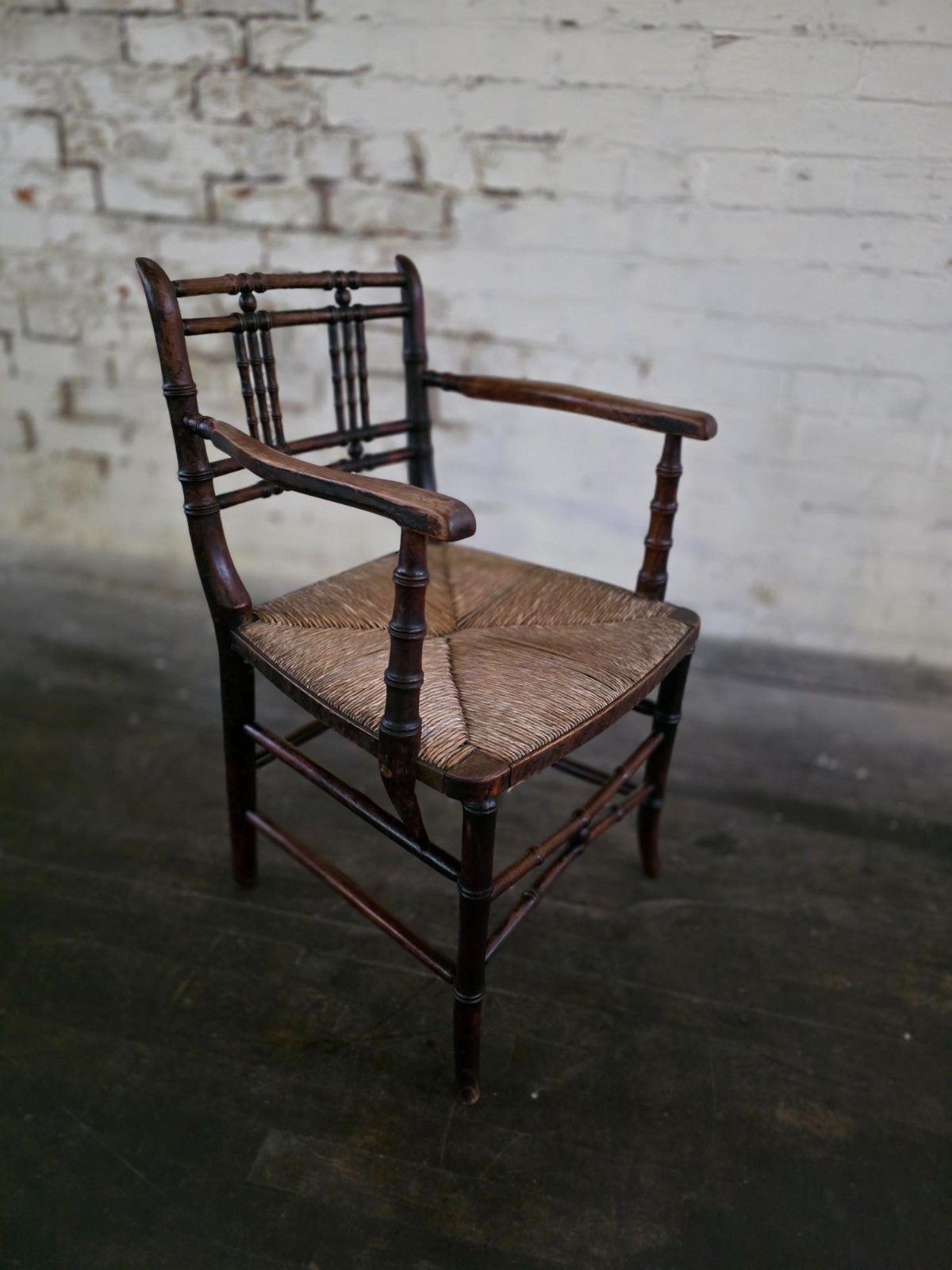 Original Antique Arts And Crafts Sussex Armchair photo furniture
