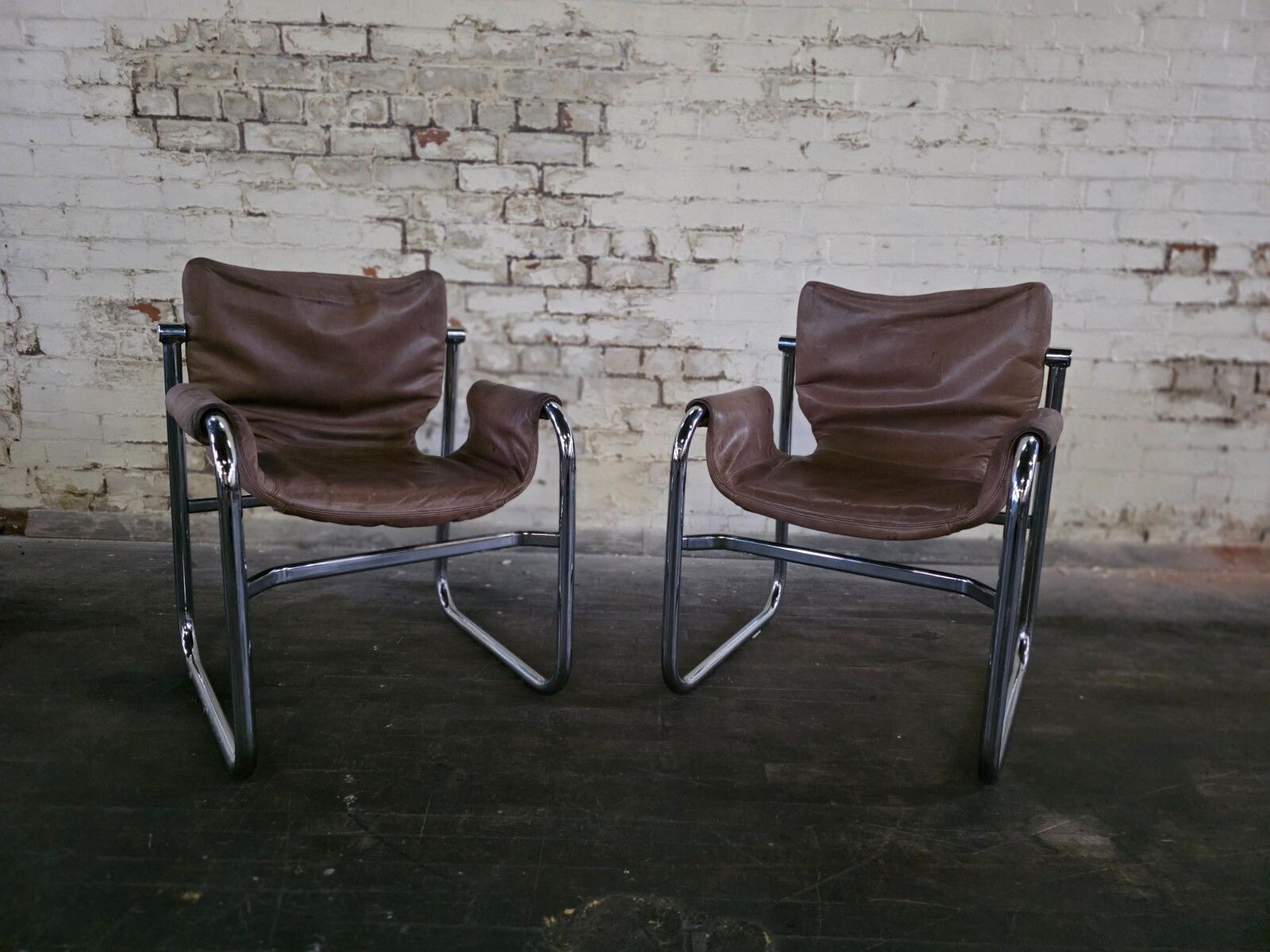 A Pair Of Mid Century Sling Chairs By Maurice Burke Circa 1960s photo 1400.0