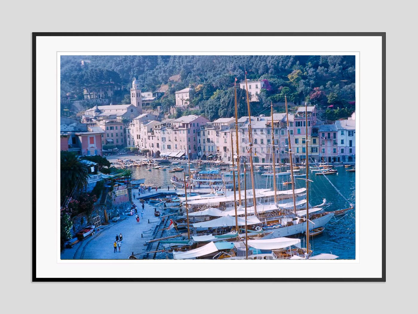 Toni Frissell 'Rapallo Port Genoa Italy' Archival Pigment Print Framed In Black photo furniture