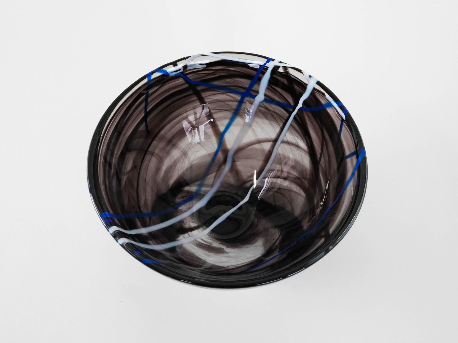 Glass Bowl Contrast, Swedish Design, 1980s, Manufacturer: Kosta Boda, Designer: Anna Ehrner photo Home Decor