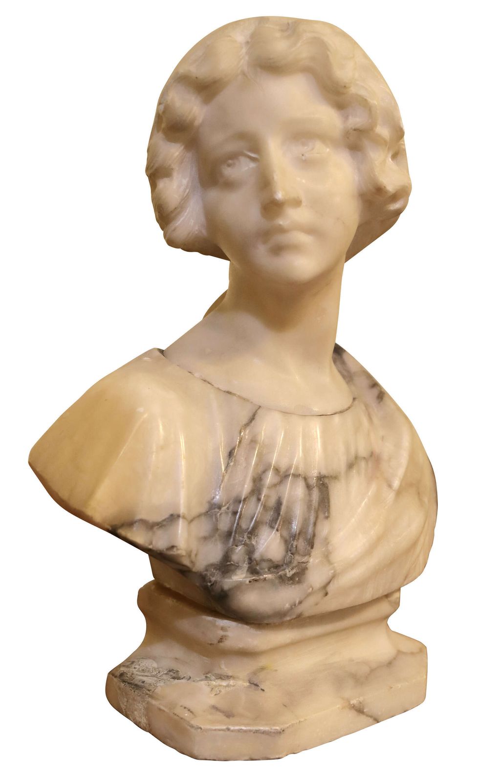 Victorian Marble Bust Of A Young Woman C.1850–1870 photo furniture