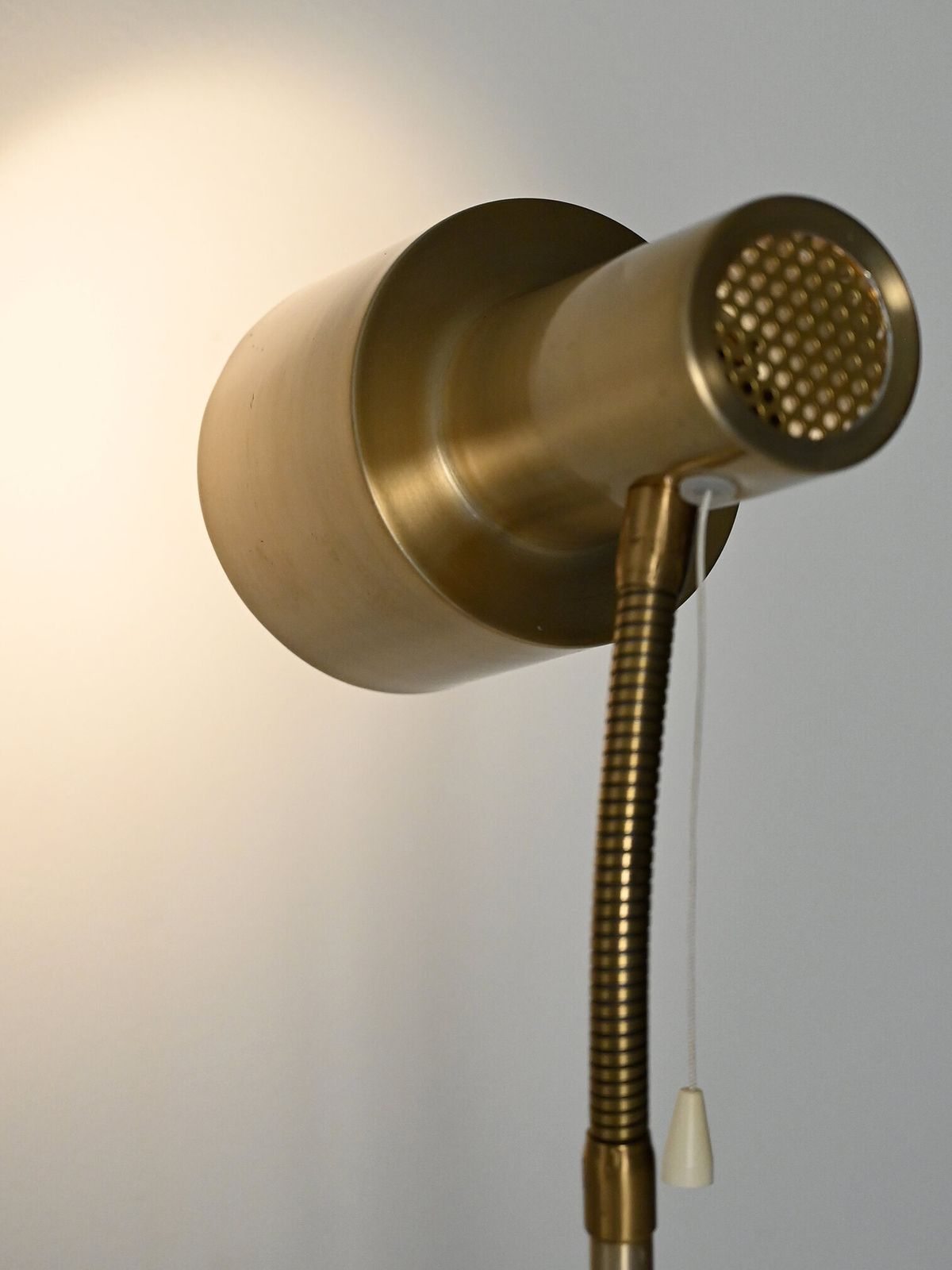 Scandinavian Golden Floor Lamp From The 1960s photo buy