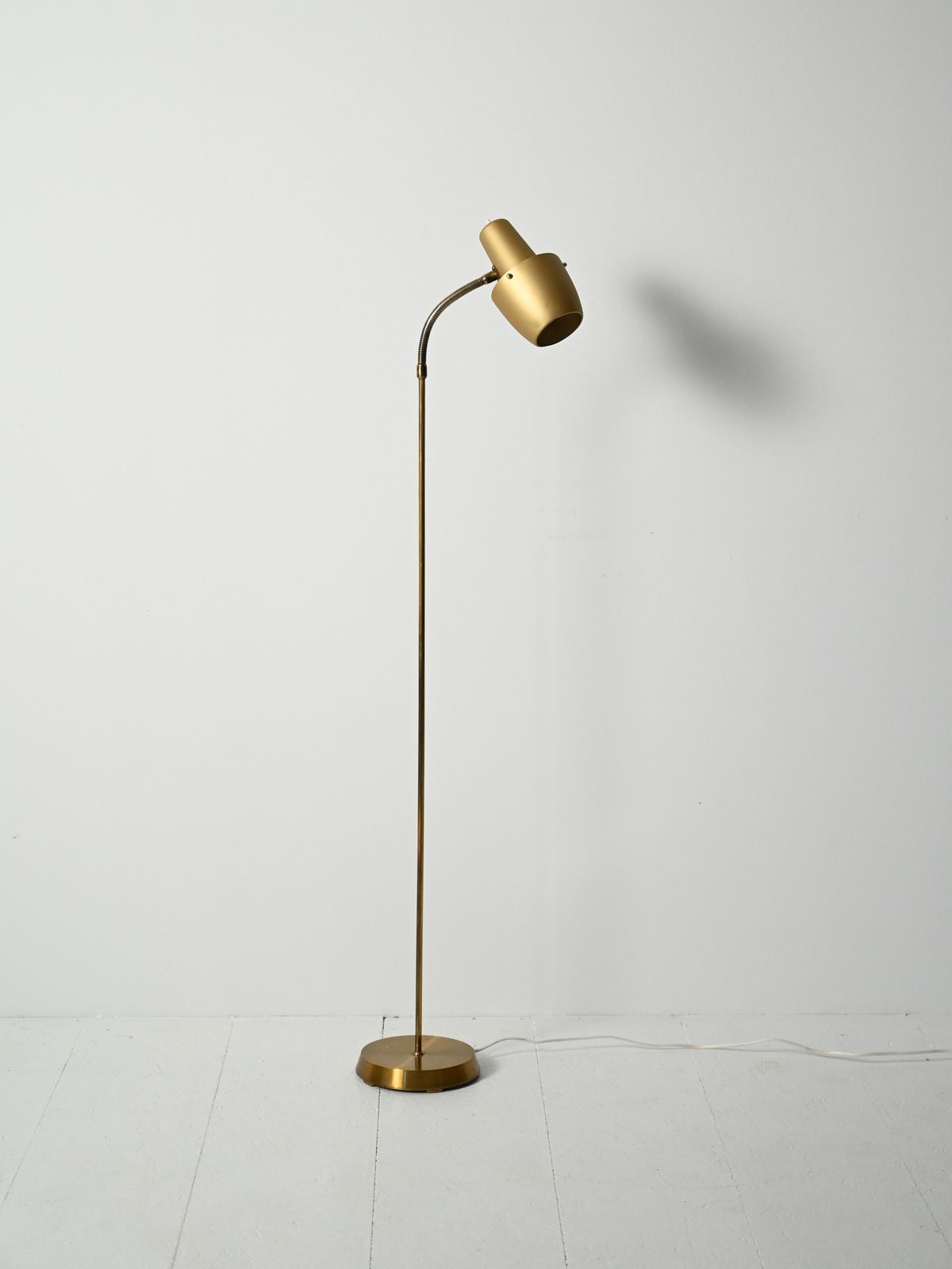Scandinavian Floor Lamp From The 1950s/1960s In Brass photo furniture