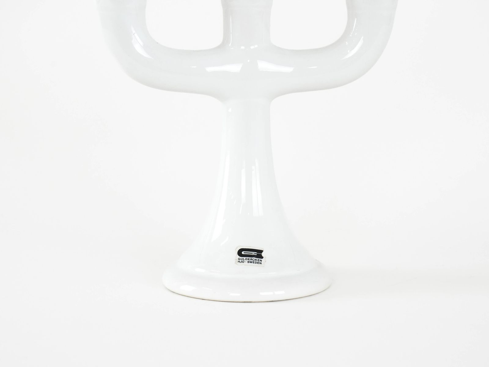 Ceramic Candle Holder, Swedish Design, 1970s, Manufacturer: Guldkroken Hjo photo vinterior