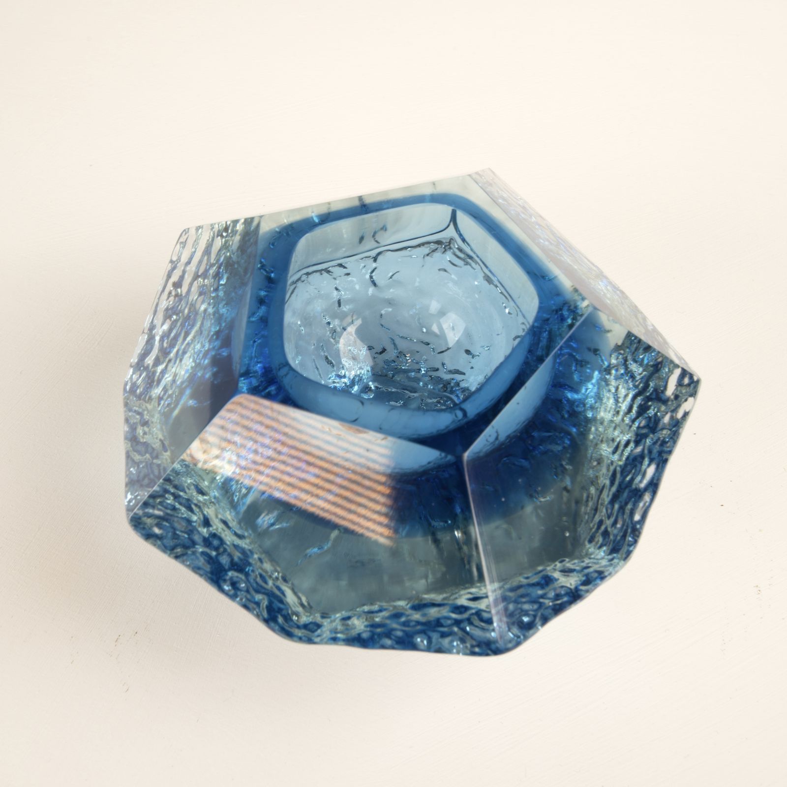 Sculptural Ashtray In Submerged Glass By Gianfranco Mandruzzato, Murano photo Home Decor
