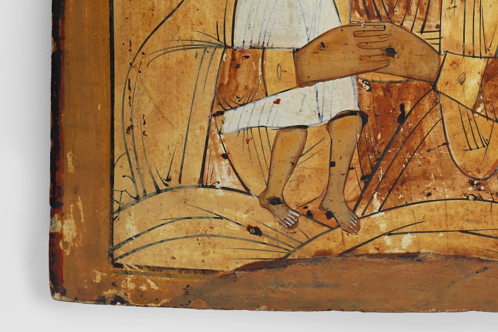 photo furniture Icon Of The Virgin Of Tenderness (Eleousa), 19th Century, Painting On Wood