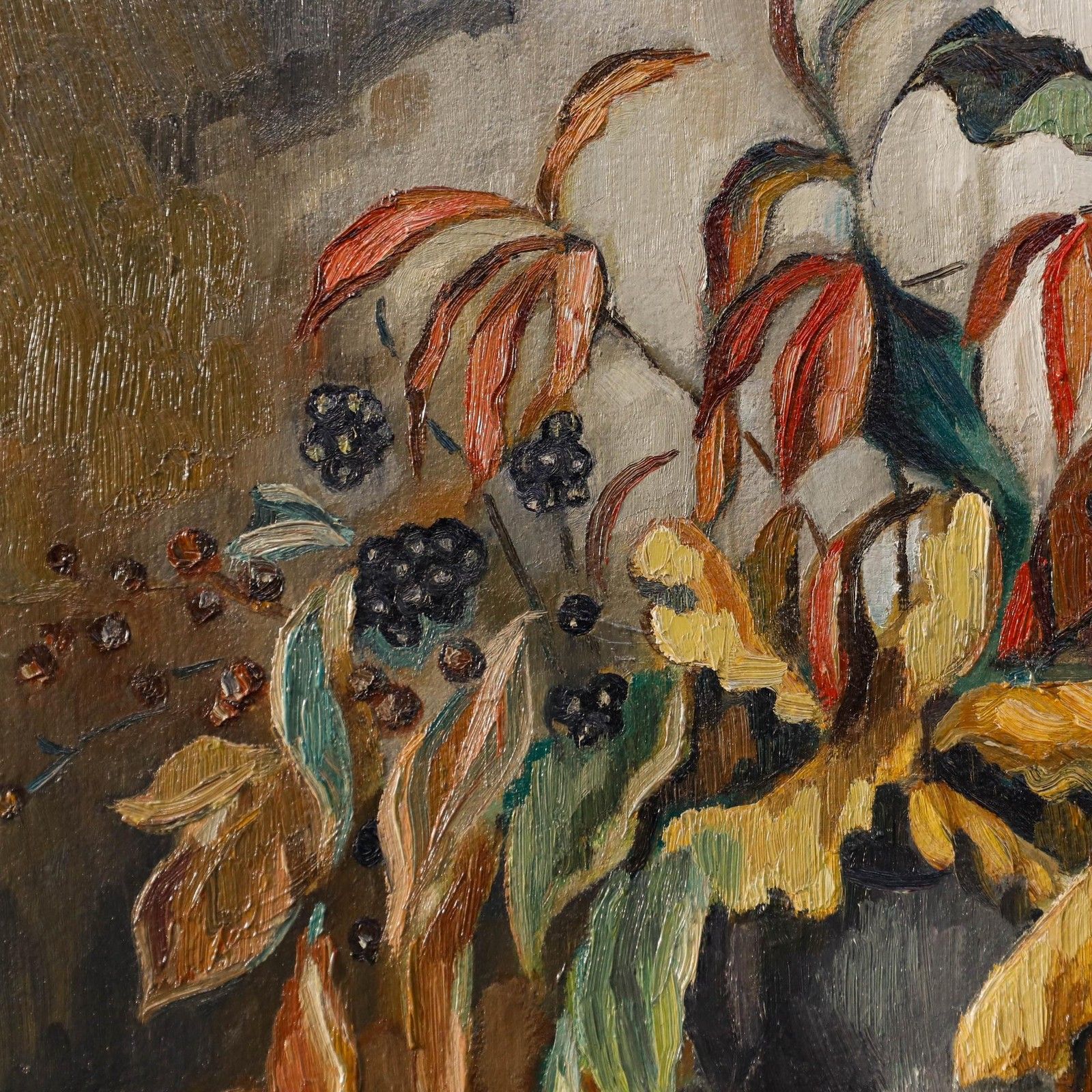 Maurice Mourlot (1906 1983) 20th Century Oil, Autumn Stems photo Art