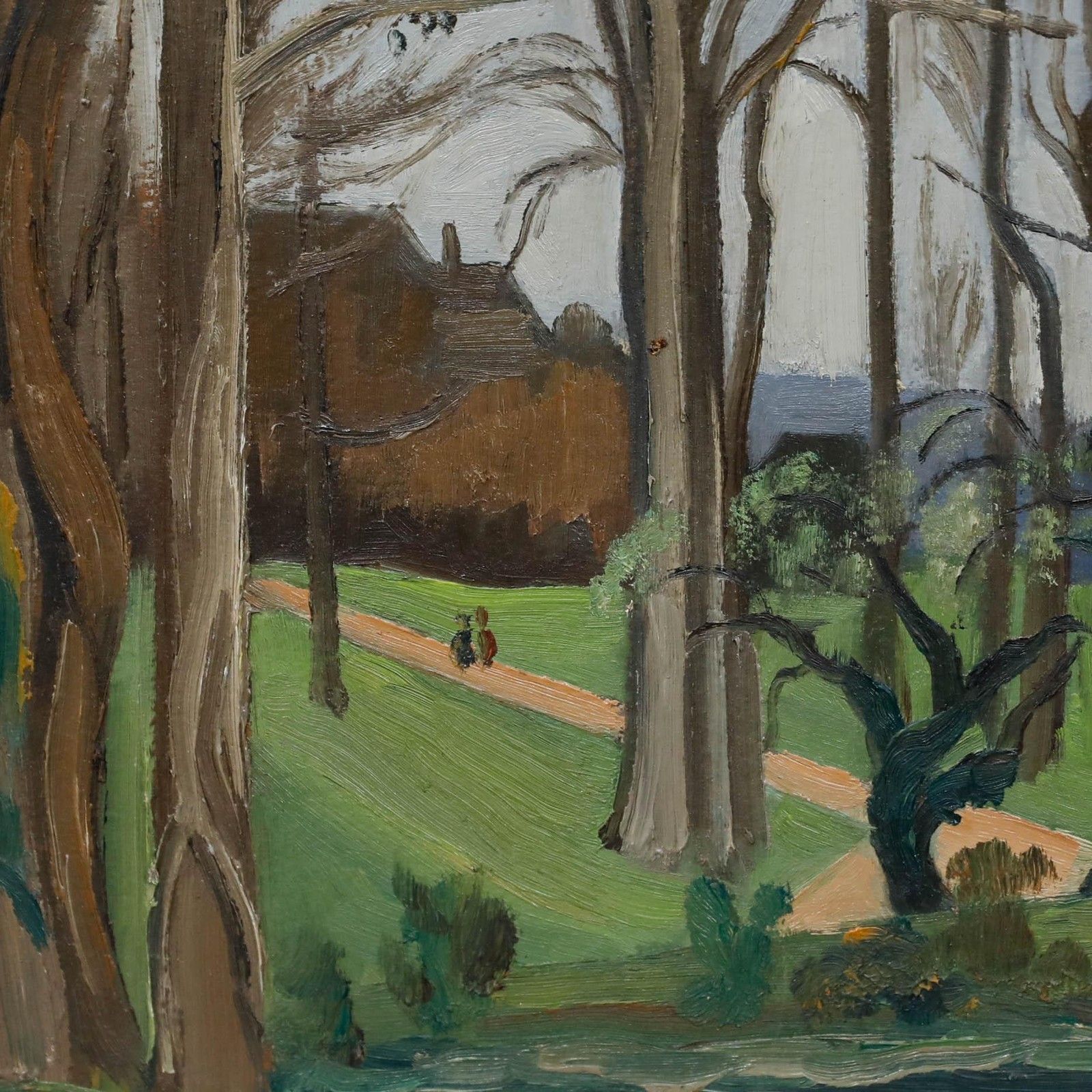 Maurice Mourlot (1906 1983) 20th Century Oil, A View Of The Park photo Art