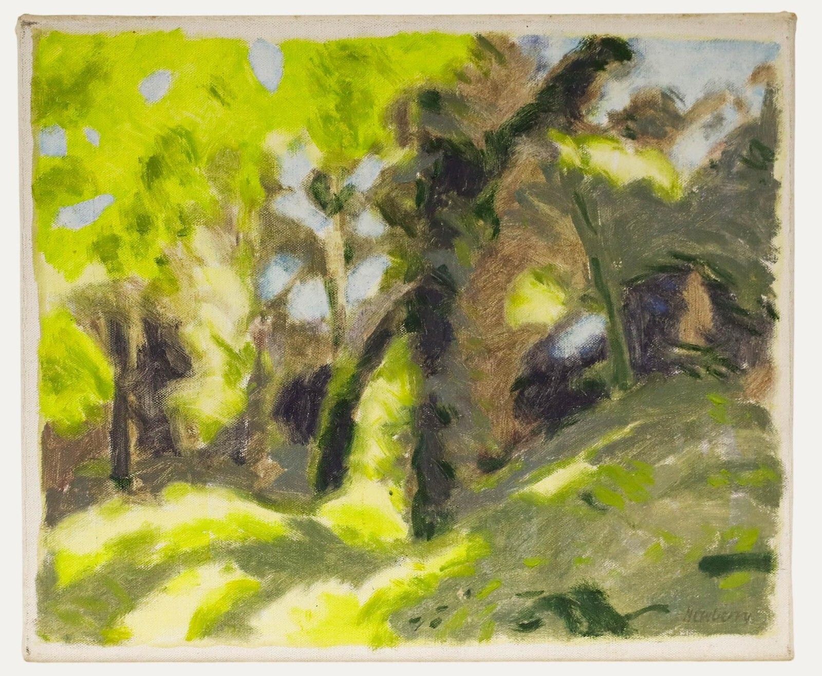 John Newberry (B.1934) 20th Century Oil, Light Through The Trees