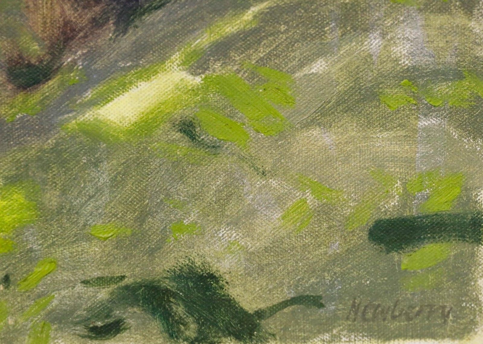 John Newberry (B.1934) 20th Century Oil, Light Through The Trees photo vinterior