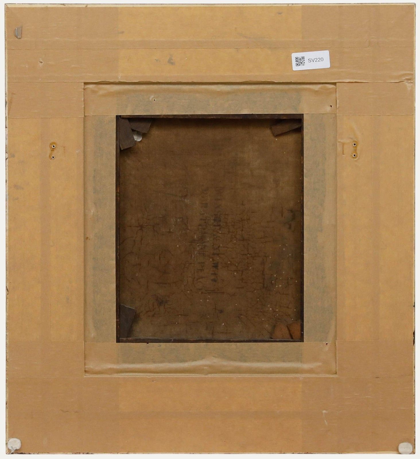 Framed 19th Century Oil A Prank At The Water Pump photo for sale