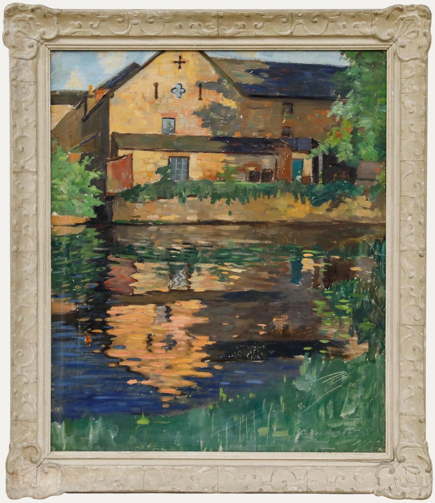 Charles Aird Early 20th Century Oil, Mill By The River