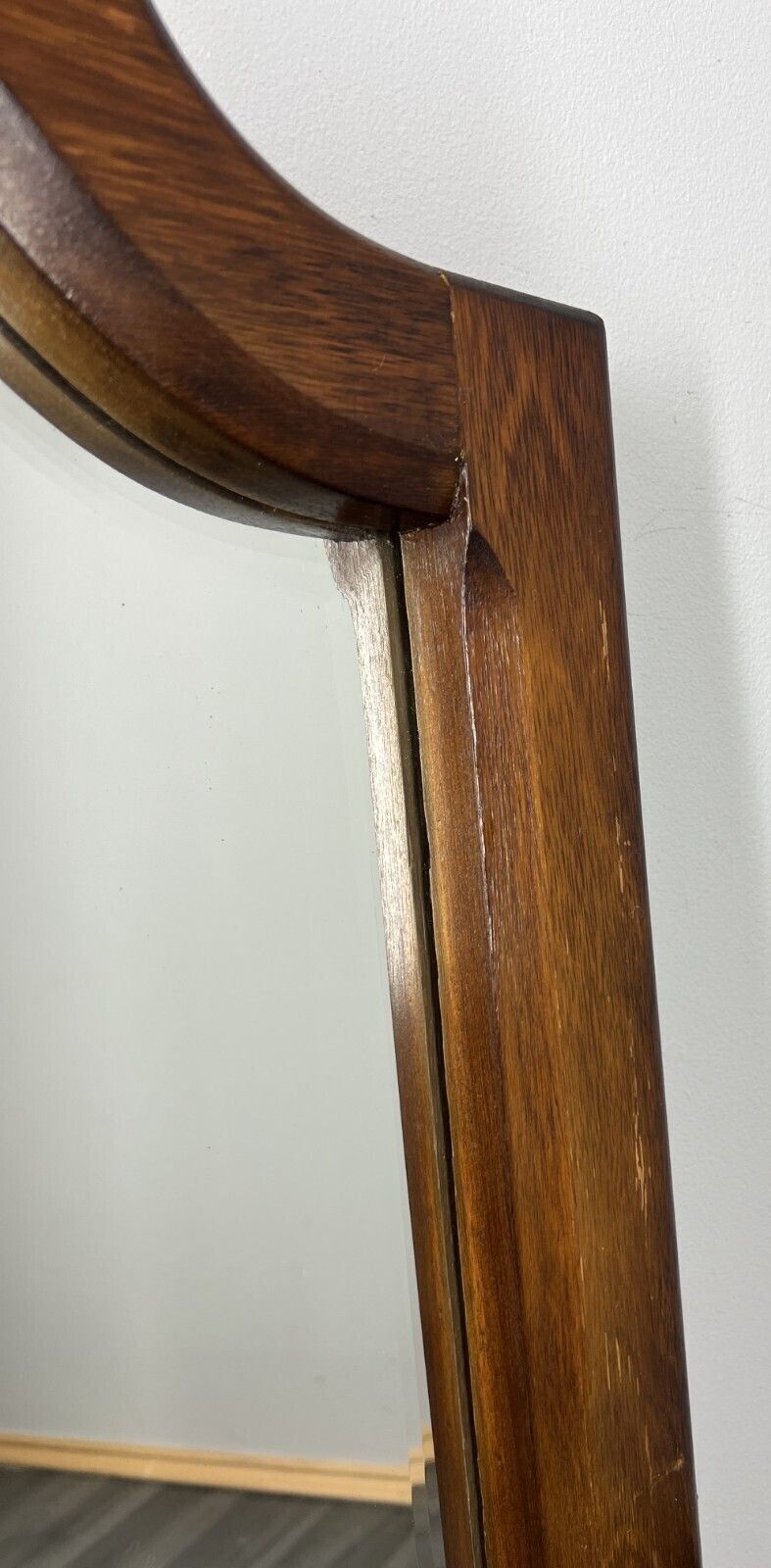 photo furniture Vintage French Style Oak Wall Mirror Wall Frame Home Decor