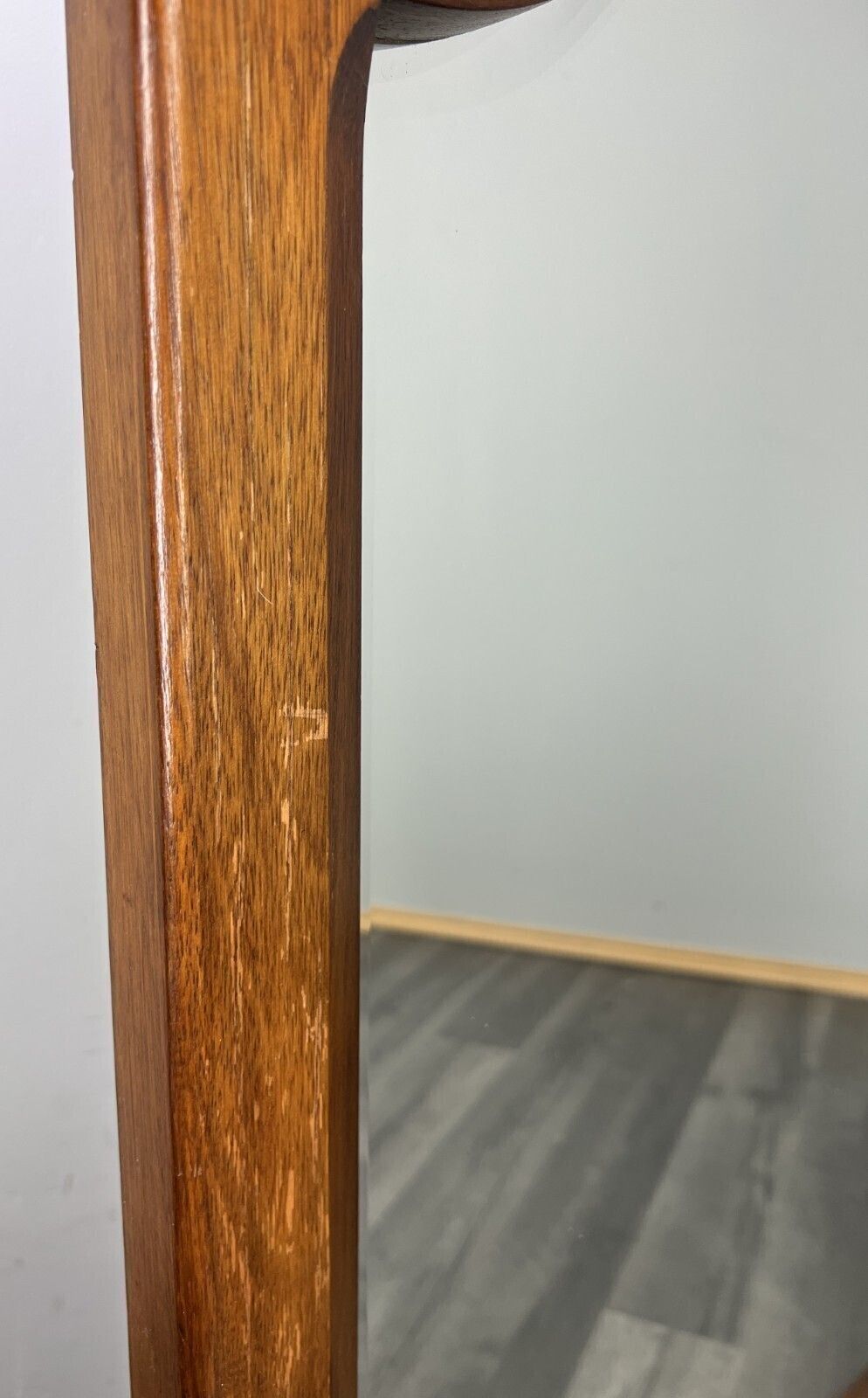 photo for sale Vintage French Style Oak Wall Mirror Wall Frame Home Decor