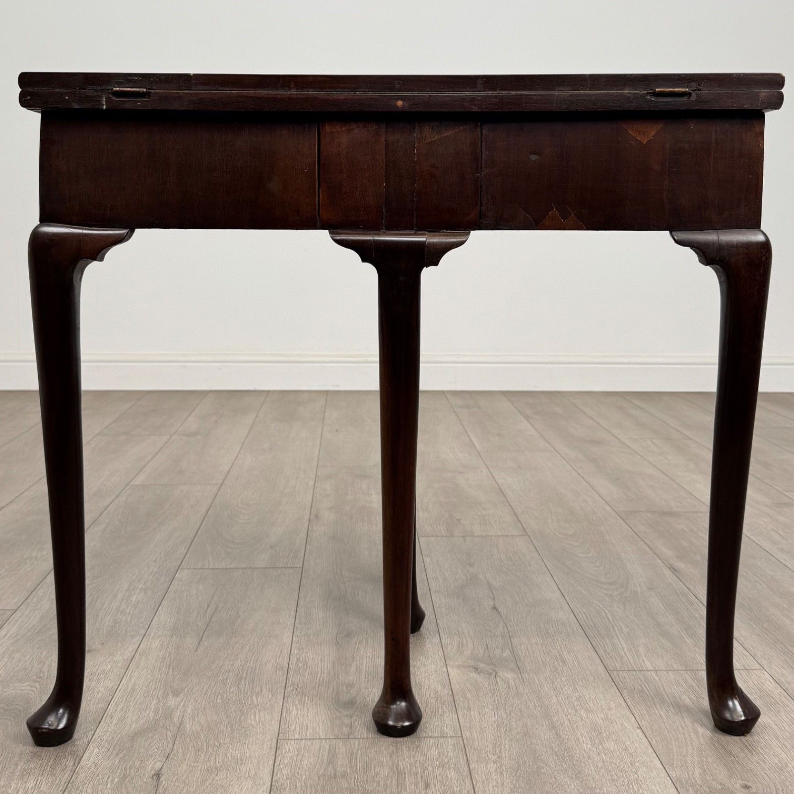 Antique 18th Century Demi Lune Card Table In Mahogany photo 495.0
