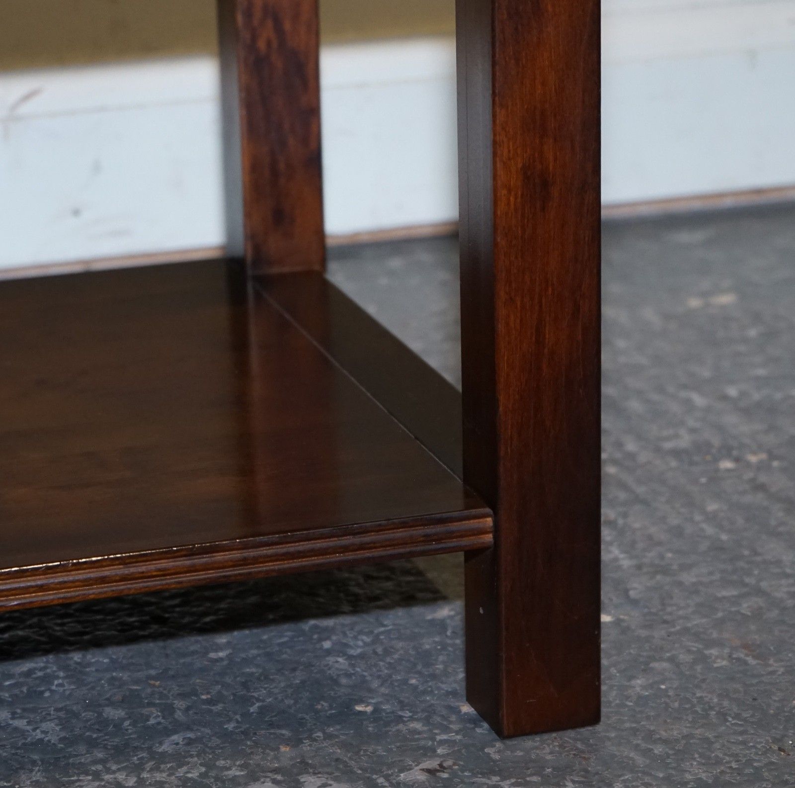 photo furniture Vintage Single Military Campaign Mahogany & Brass Nightstand Bedside Table