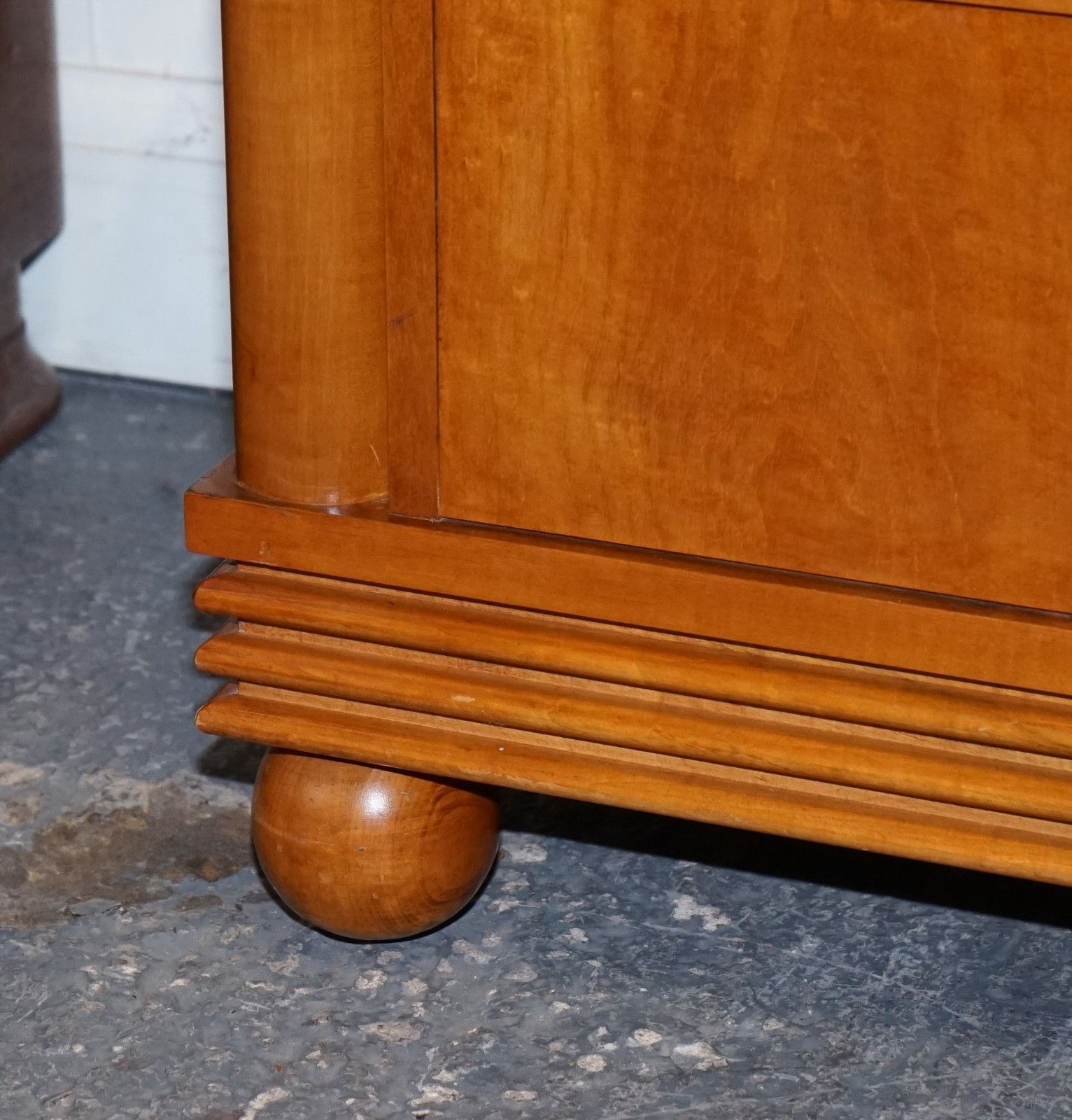 American Hickory White Genesis Biedermeier Dresser Sideboard Bank Of Drawers photo buy