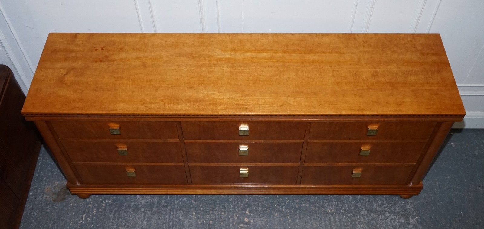 2250.0 American Hickory White Genesis Biedermeier Dresser Sideboard Bank Of Drawers photo